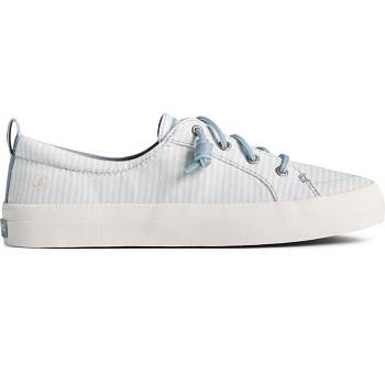 Sperry Crest Vibe Linen Stripe Svetlo Modre - Damske Tenisky